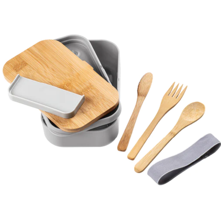 TEMPA BENTO GREY LUNCH BOX