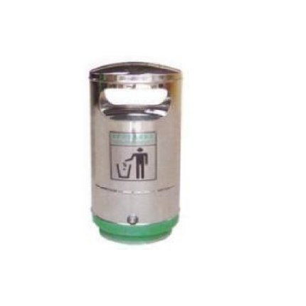 Mega Hardware Dust Bin Stainless Steel Rounded Dust bin سلة نفايات