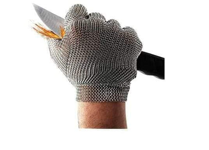 Mega Hardware Gloves & Vests Stainless Steel Metal Mesh Chainmail Glove|| كفوف مقاومة للقطع