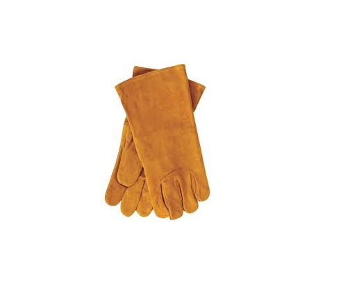 Mega Hardware Safety Items Welding Leather Gloves || كفوف حراريه
