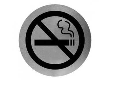 Mega Hardware Safety Signs S.steel no smoking||اشارة تحذيرية-ممنوع التدخين