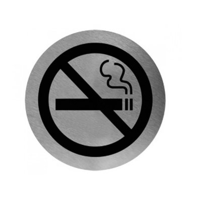 Mega Hardware Safety Signs S.steel no smoking||اشارة تحذيرية-ممنوع التدخين