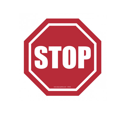 Stop Sign Back Reference Stop sign – Mega Hardware