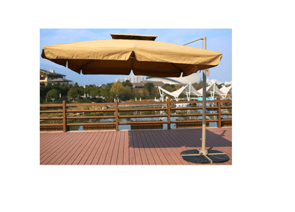 Outdoor Furniture Garden Accessories Taupe Small Roma Umbrella 3M شمسية 3 متر