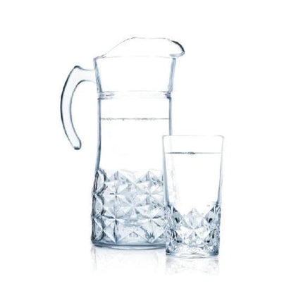طقم إبريق ماء زجاجي من لومينارك
