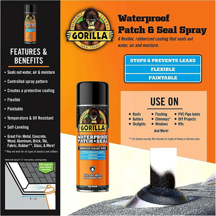 GORILLA 16OZ WP&S SPRAY - BLACK 