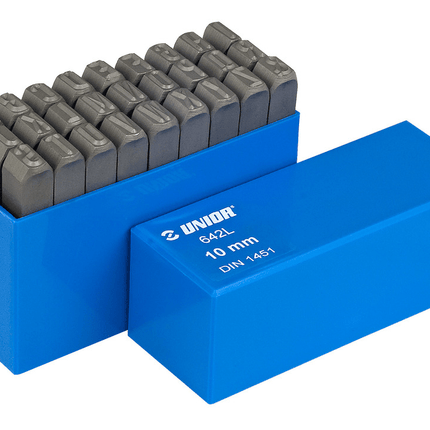 UNION Wrenches and Hex Keys Set of letter steel punches 642L || ضربة حرف