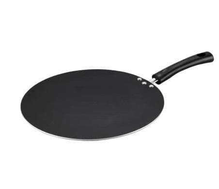VINOD Frying Pans Vinod Zest Hard Anodised Flat Tawa Tava Griddle, 32.5cm